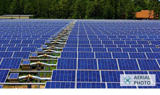 Aerial Survey of Solar Panel